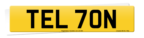 Registration number TEL 70N